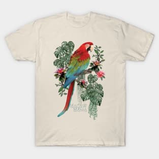 Polygonal art of macaw birds mania. T-Shirt